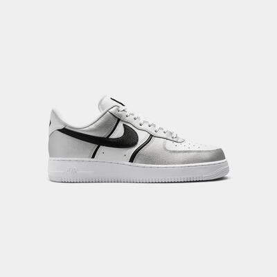 Nike air force 1 low '07 lv8 metallic silver white black