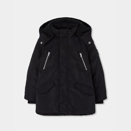 Parka garçon en tissu technique à capuche