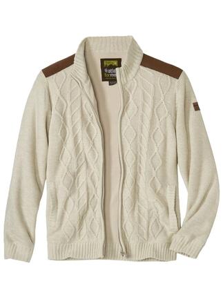 Le Gilet Tricot Doublé Polaire