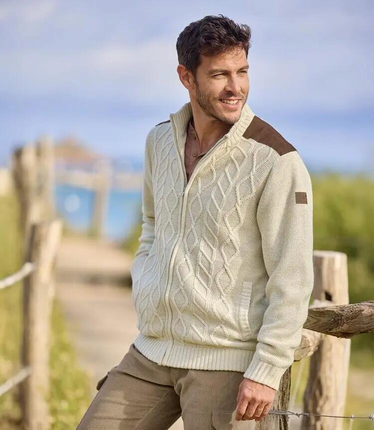 Le Gilet Tricot Doublé Polaire 2/3