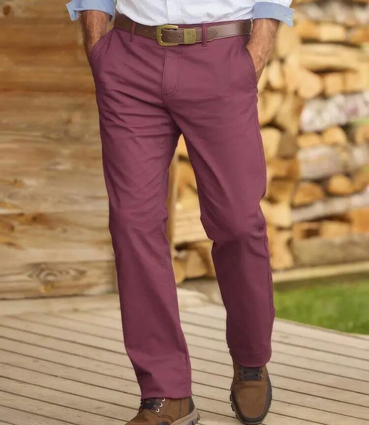 Le Pantalon Chino Bordeaux 2/3