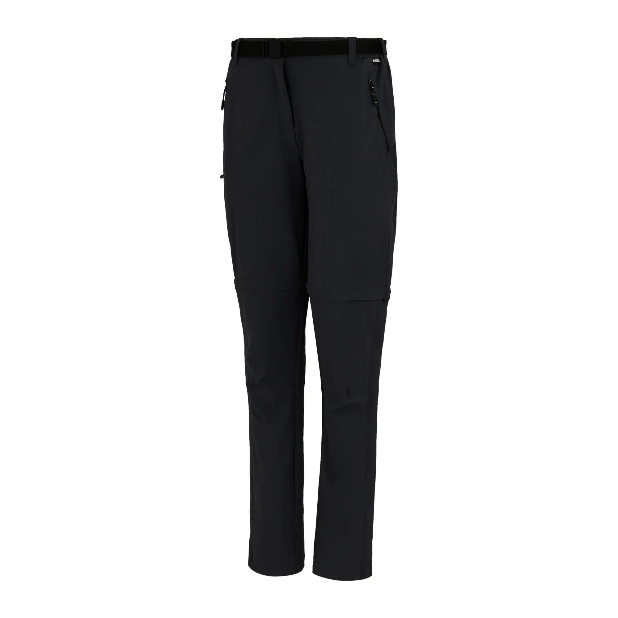 Pantalon De Randonnée 2en1 Avec Ceinture Amovible XERT Femme (Noir) 3/4