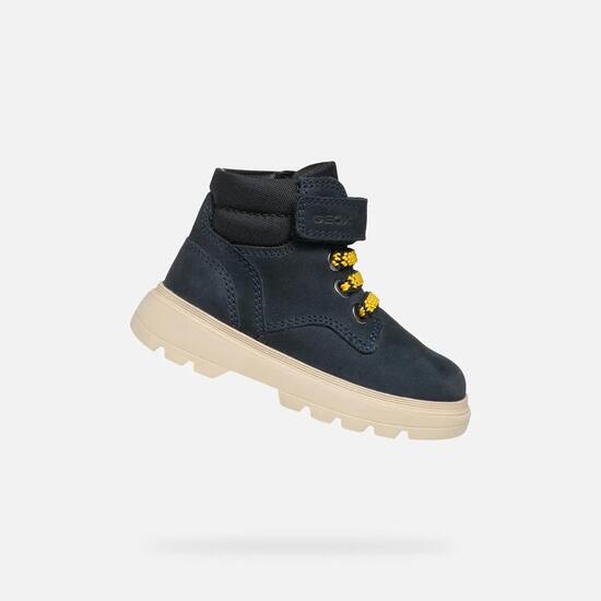 Bottines Bébé Garçon B KIDDARTAH BOY Bleu Marine/Noir