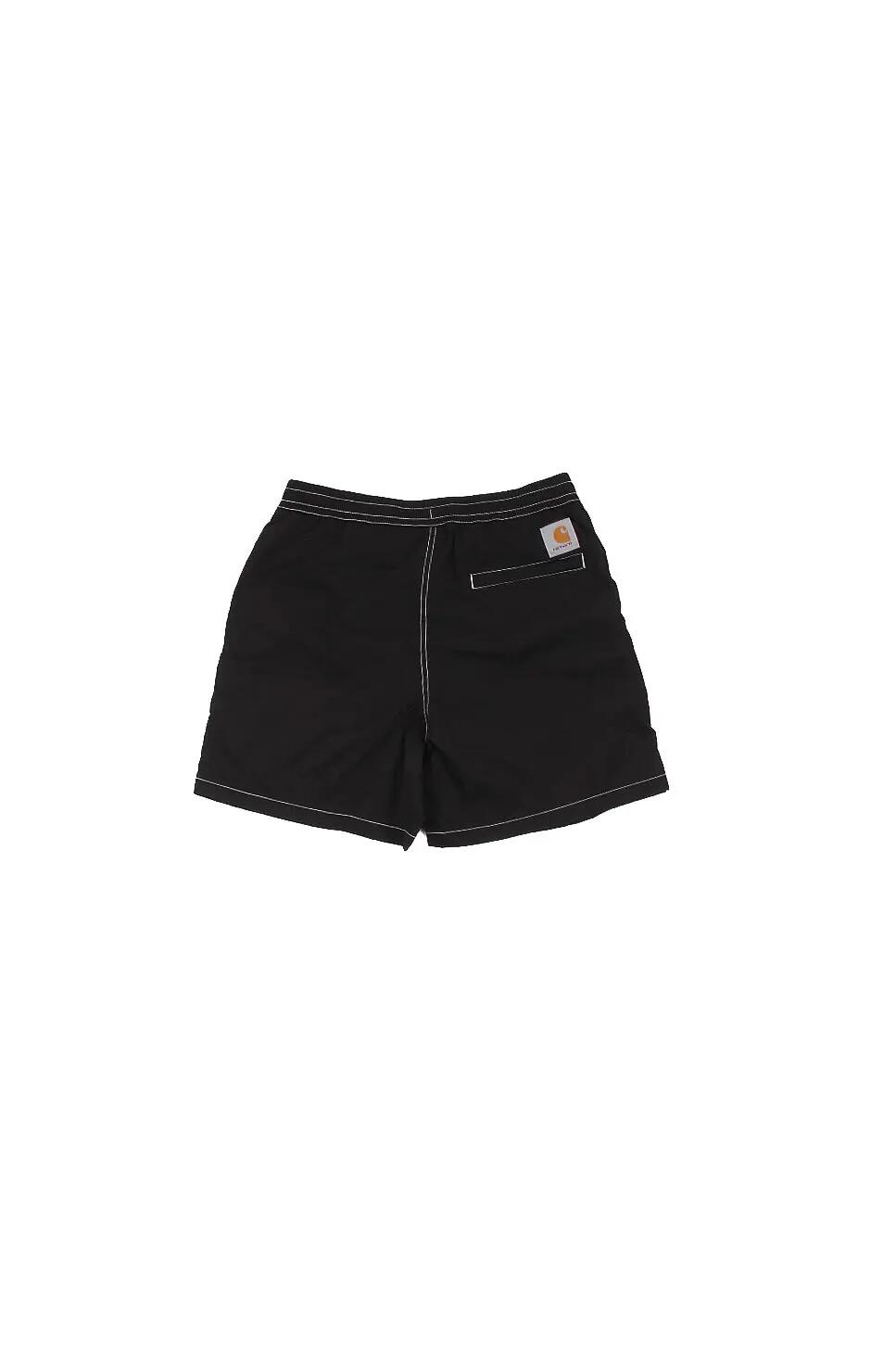 carhartt wip uomo costume da bagno i034570 0d2xx canby swim trunks black white 2/2