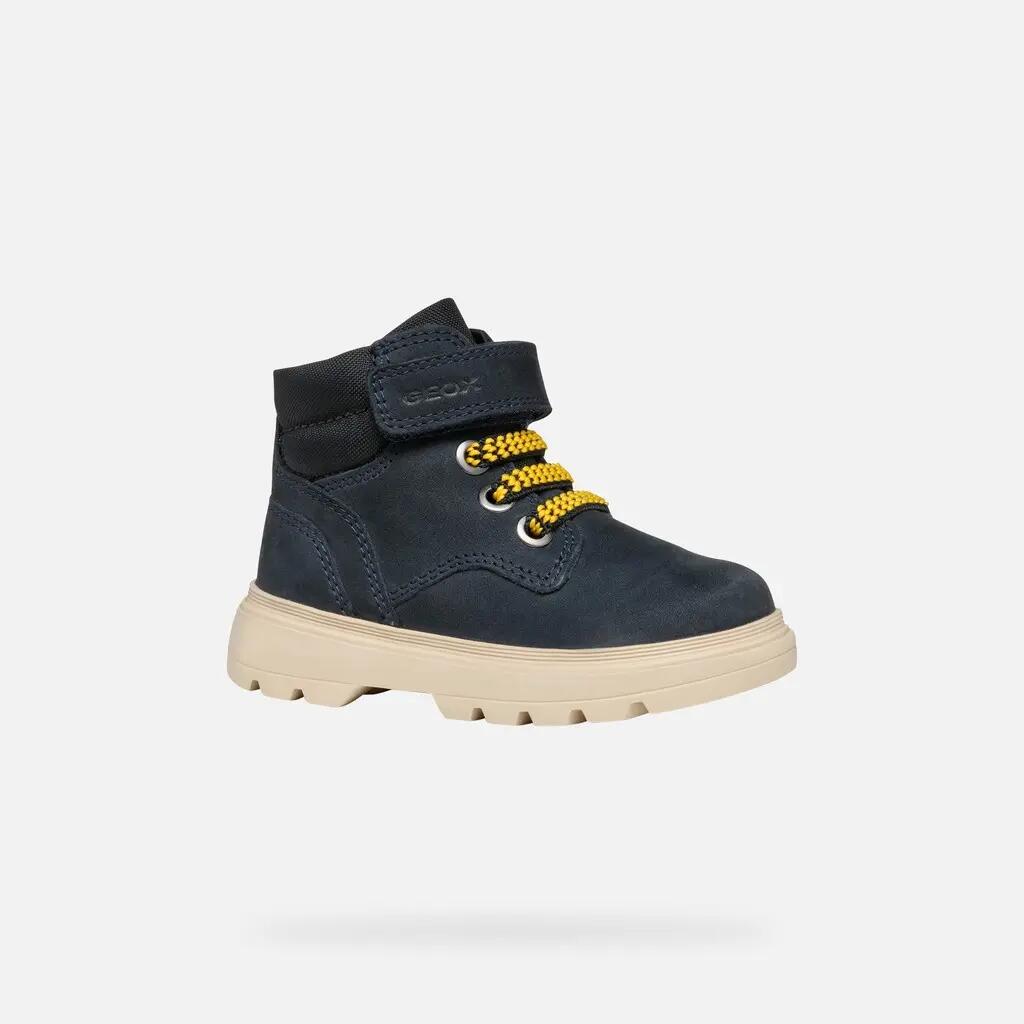 Bottines Bébé Garçon B KIDDARTAH BOY Bleu Marine/Noir 3/7