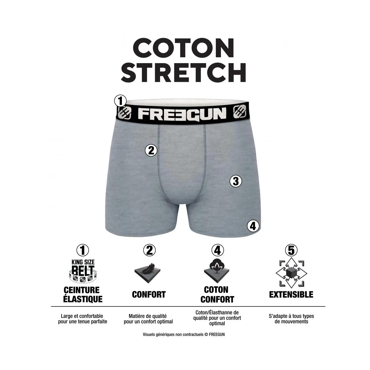 Pack Surprise de 3 Boxers coton homme 4/4