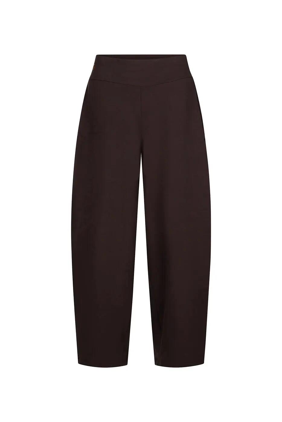 Pantalon de yoga & méditation Dhara – coupe barrel, Coffee 5/6