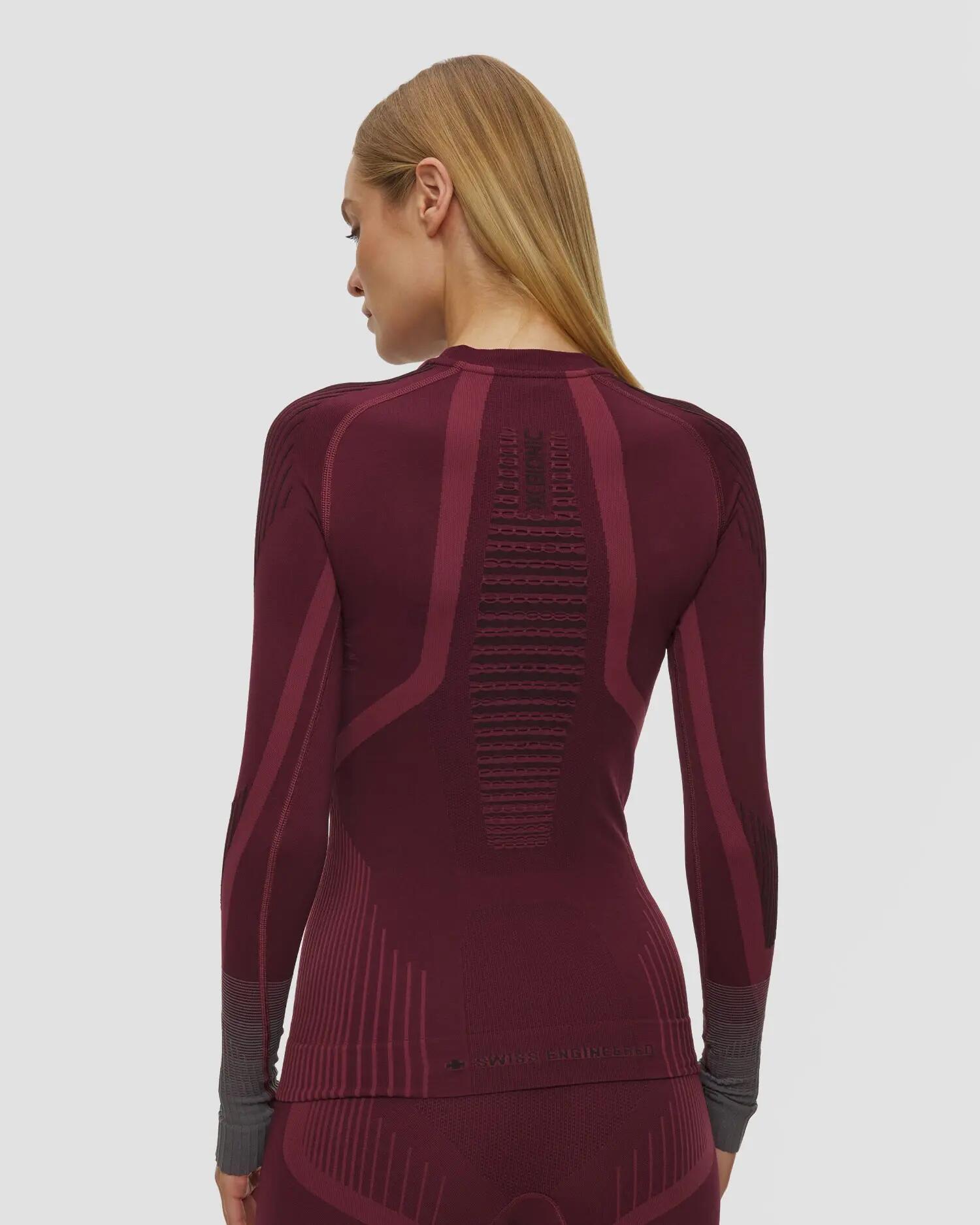 Koszulka damska X-Bionic Invent Graphics Shirt Ls Oxide Red/Black R021 3/5