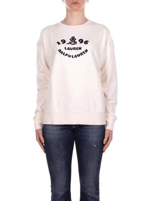 ralph lauren donna felpa 200p10151 001 knit pullover sweatshirt crema