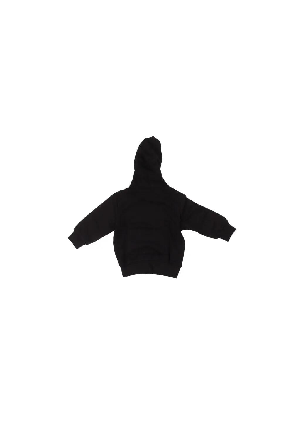 diesel bambino felpa j02485 kyaz3 k900 sdropshood over nero 2/2