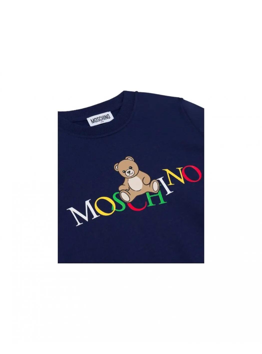 Sweatshirt Menino Moschino Azul MUF064 3/3