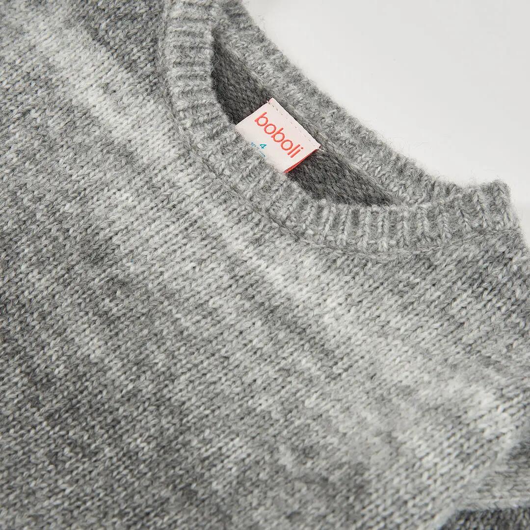 Jersey niño gris degradado 3/4
