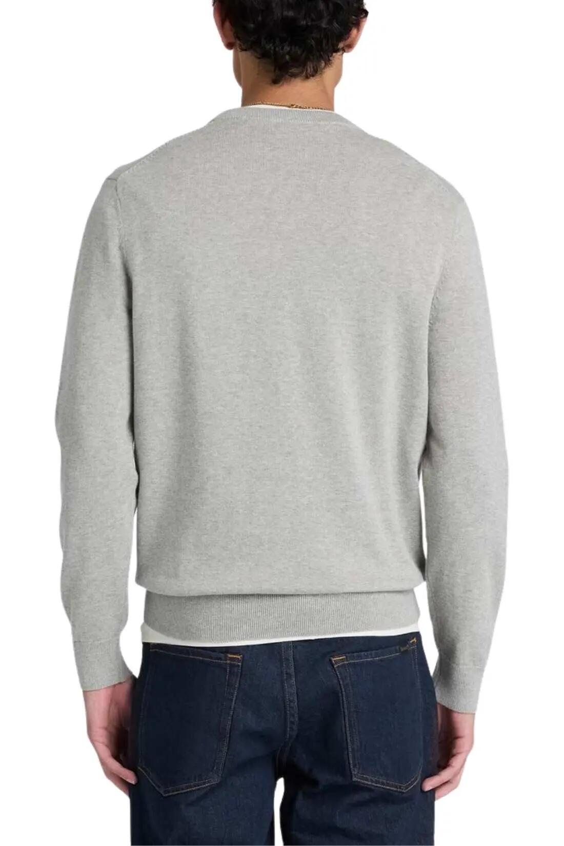 pullover - lifestyle - hombre - algodón 100% - cuello redondo - gris 3/3