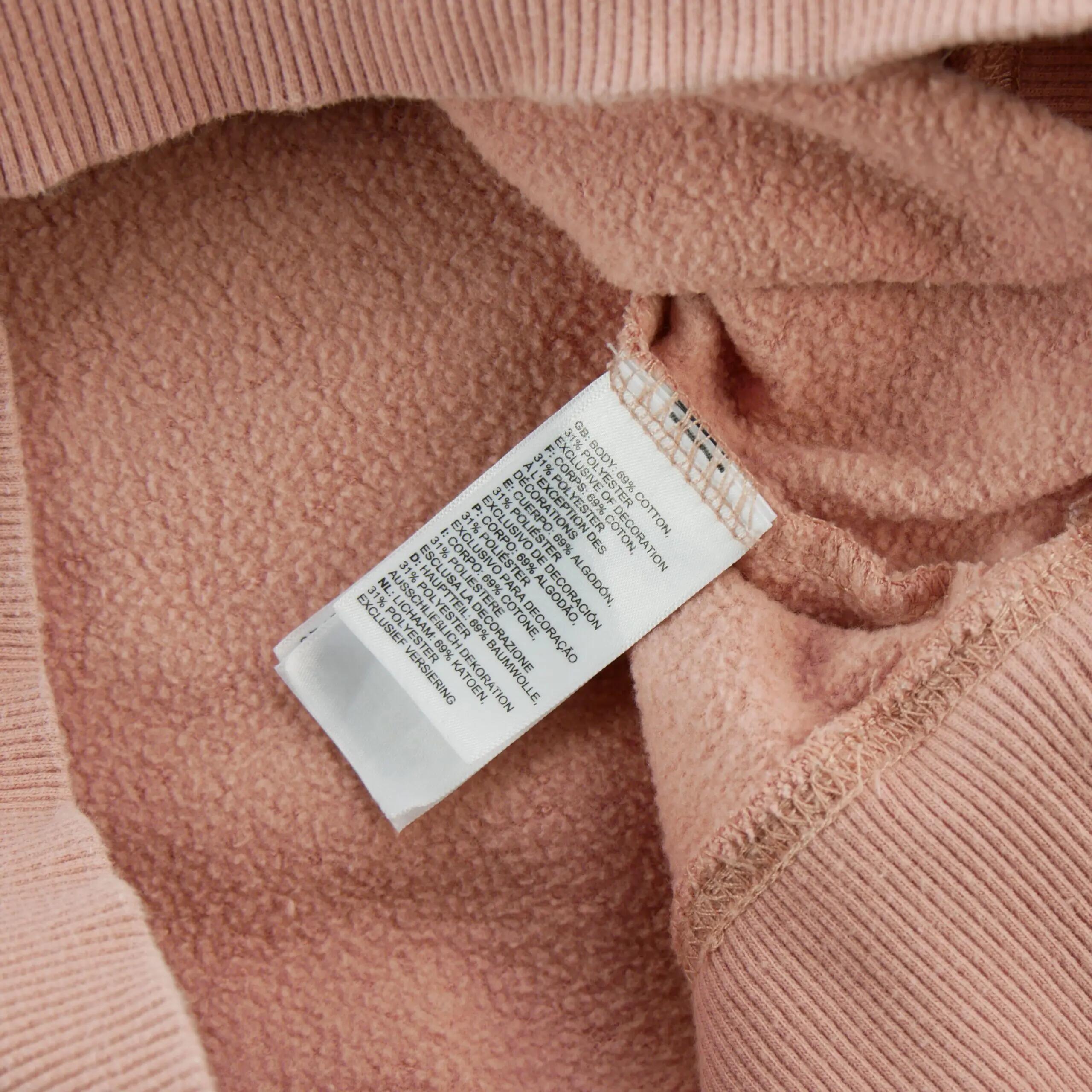 Seconde vie - Sweat à capuche Homme Rose - Très bon état 6/8