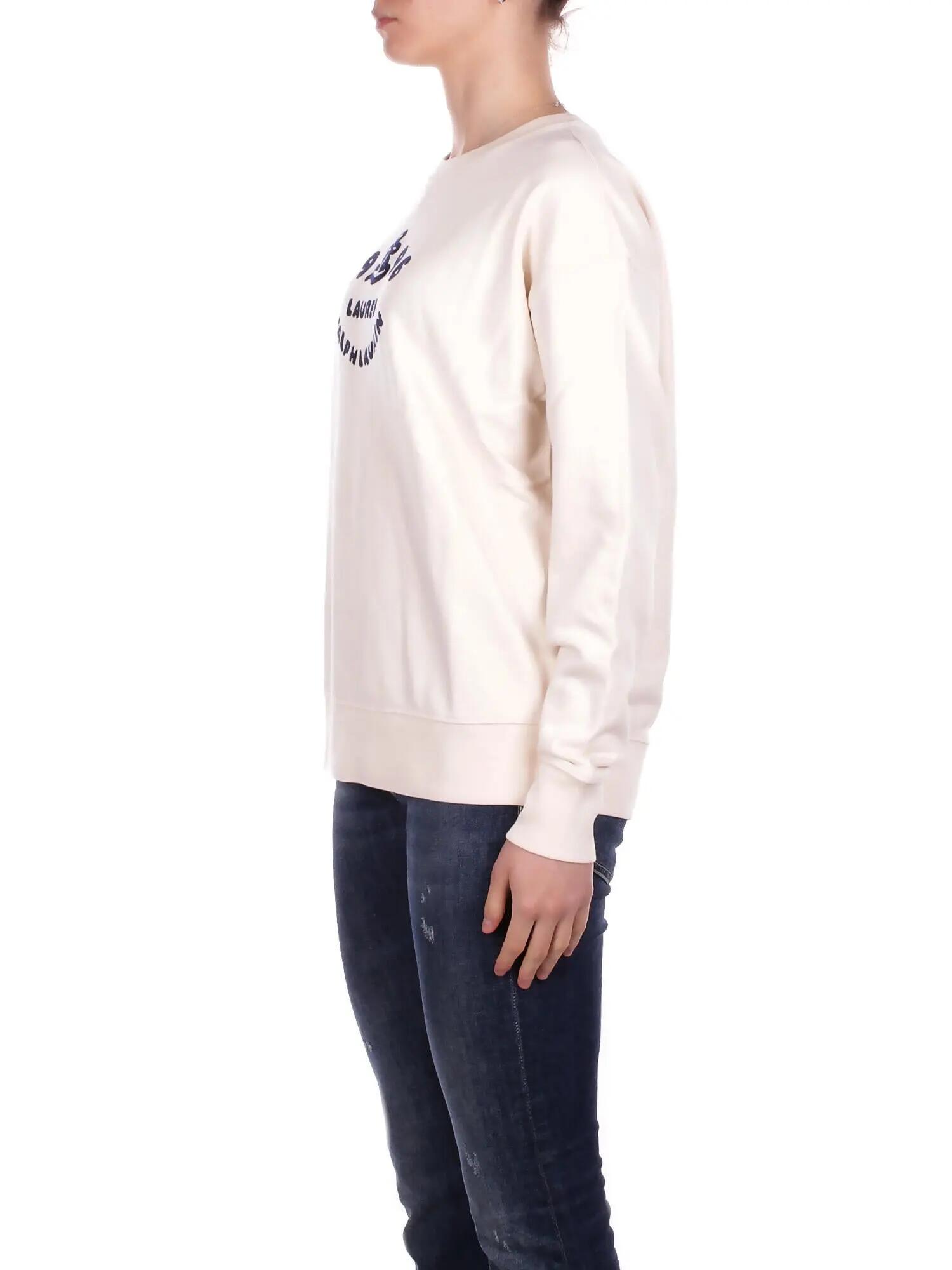 ralph lauren donna felpa 200p10151 001 knit pullover sweatshirt crema 2/5