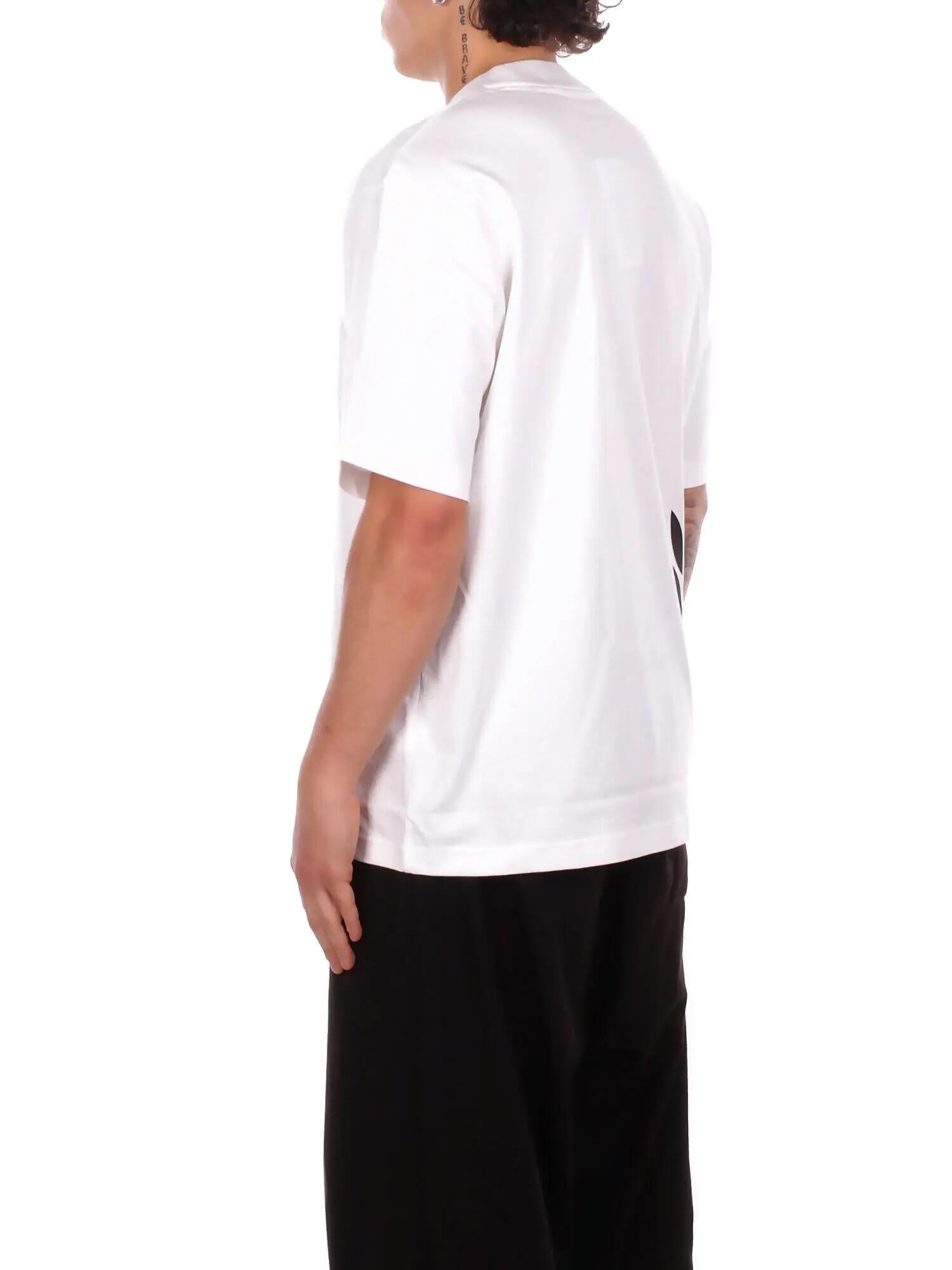 T-shirt Heren Fred Perry Wit 2/5