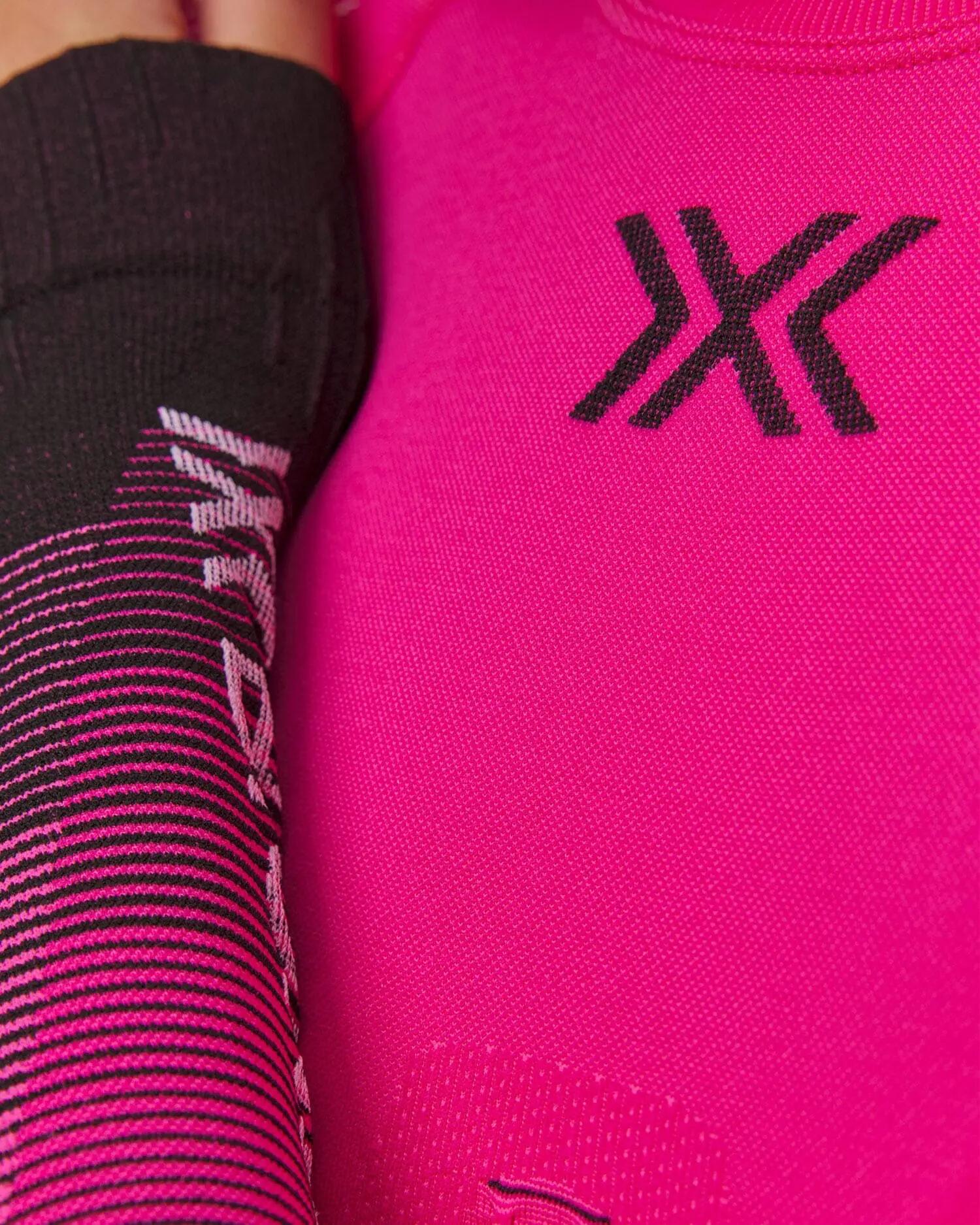 Koszulka damska X-Bionic Invent Graphics Shirt Ls Fluo Pink/White P400 6/6