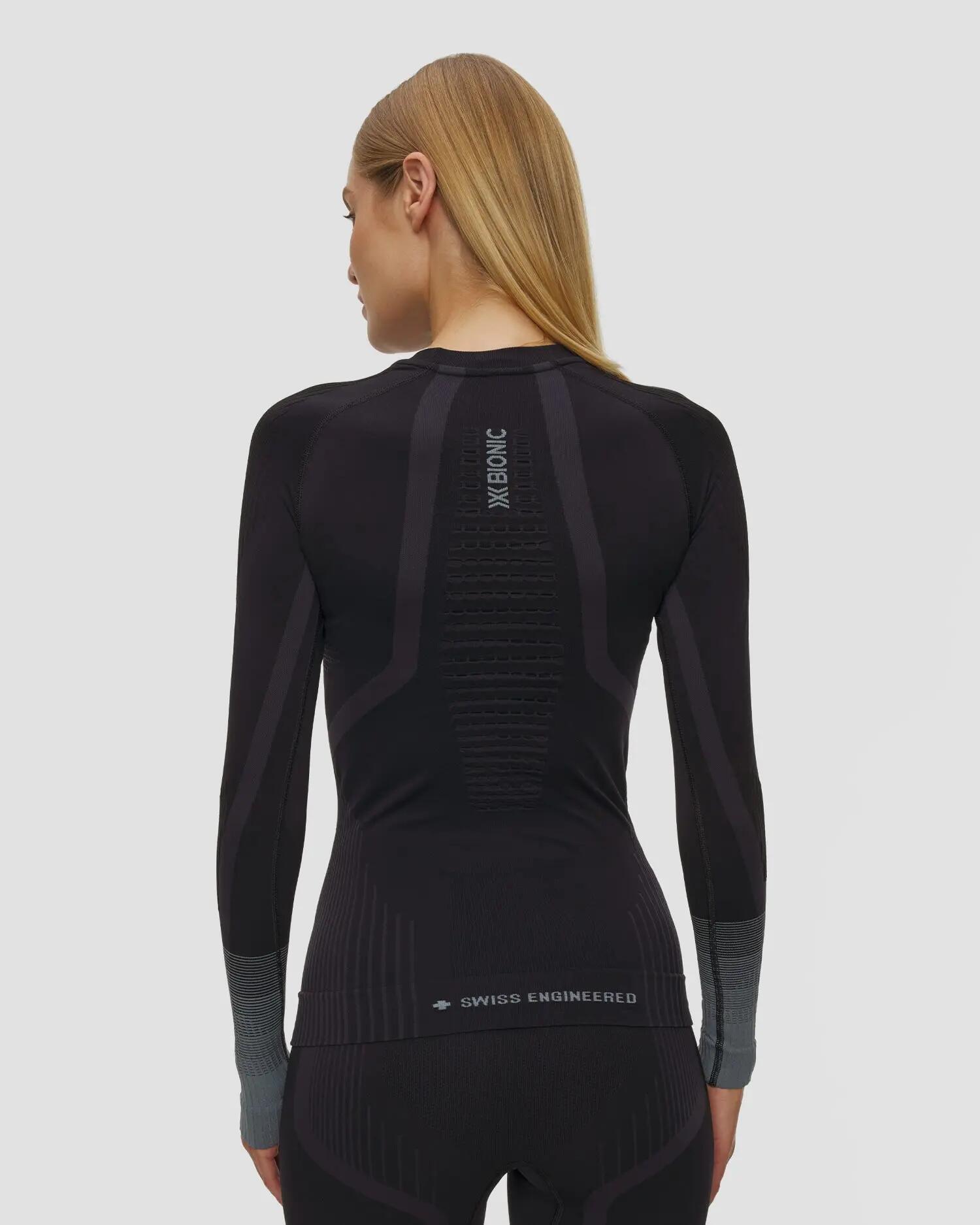 Koszulka damska X-Bionic Invent Graphics Shirt Ls Black/Dark Grey B175 3/5