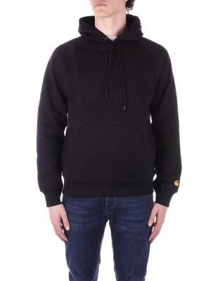 carhartt wip uomo felpa i033661 00f xx hooded chase sweatshirt black