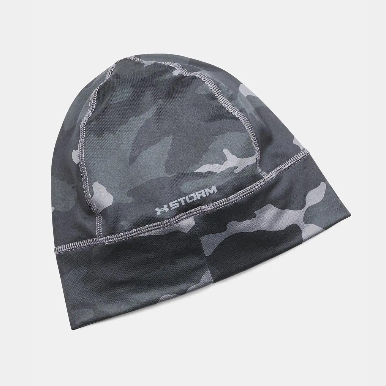 Gorro para hombre UA Velociti Storm gris y negro 3/3