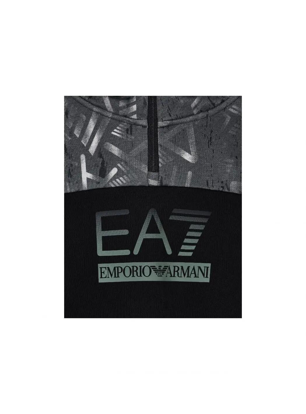 Sweat com capuz Menino Emporio Armani Preto 7B000180_NERO 3/3