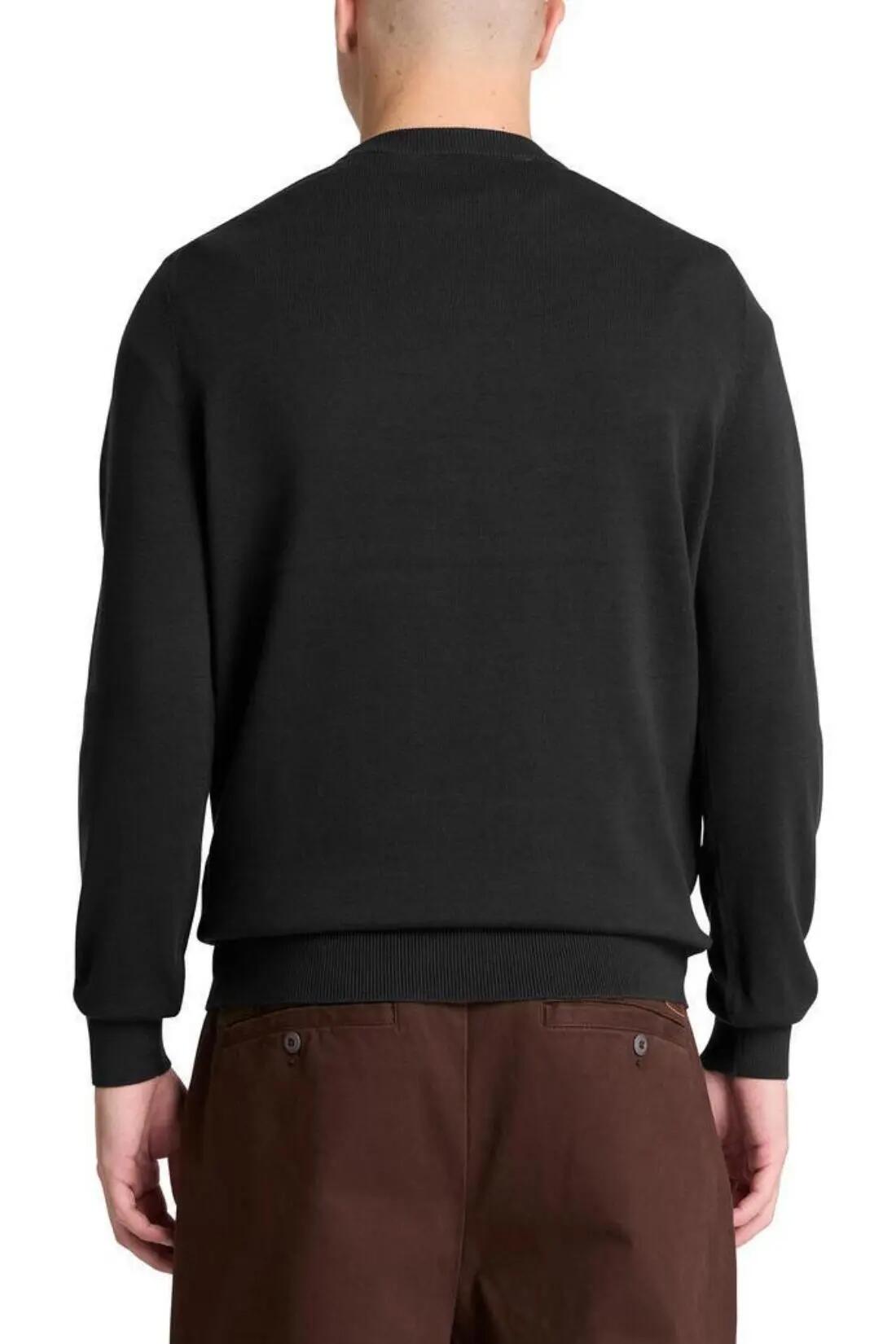 sudadera - casual - hombre - algodón 100%, logo bordado - negro 3/3