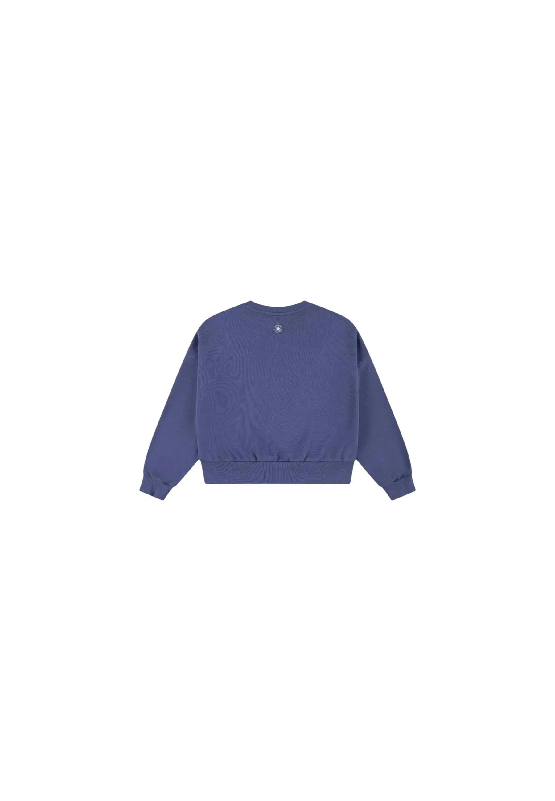 Sweat Fille Converse Bleu 4CJ222-UHW 2/2