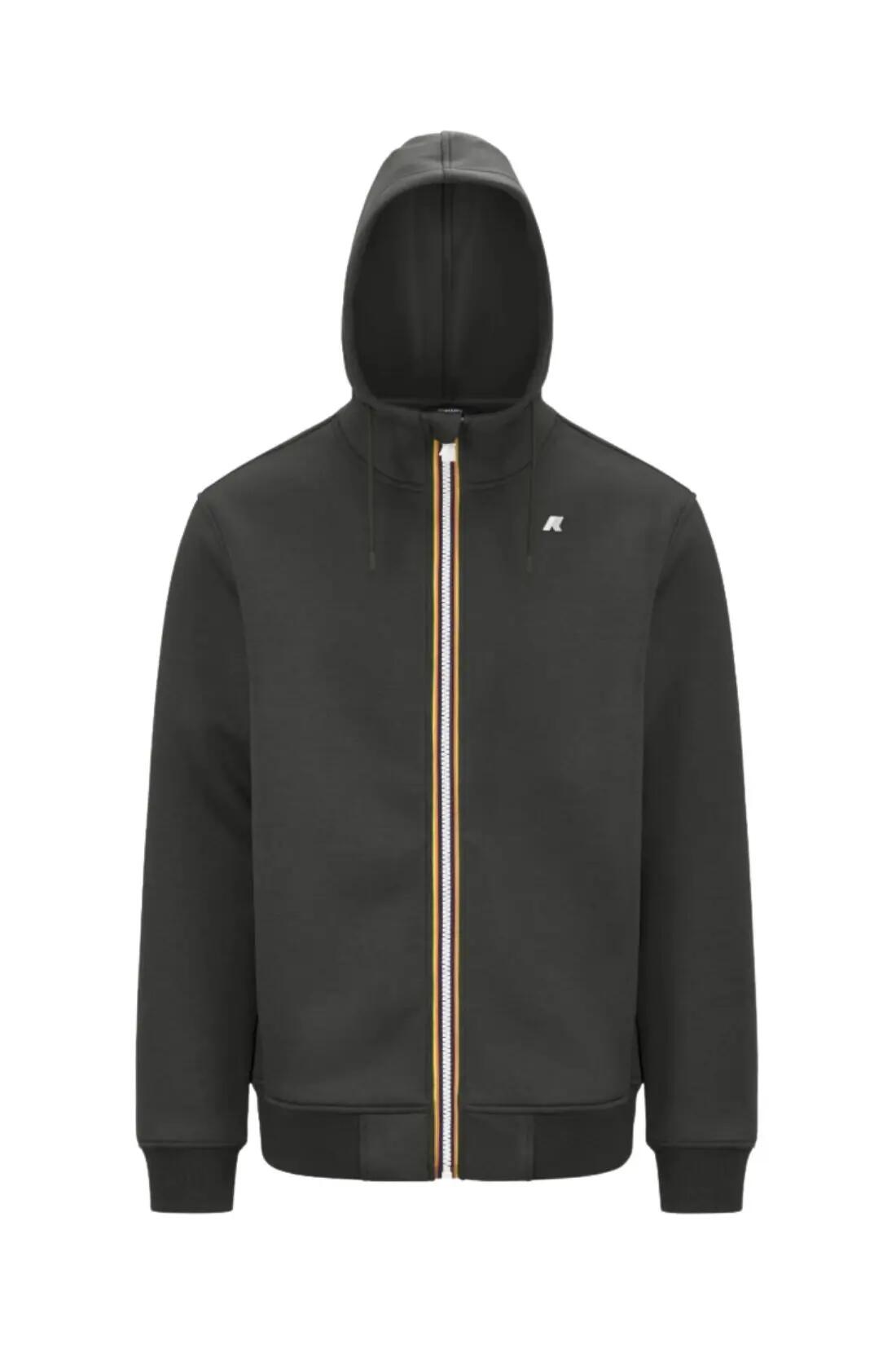 Sudadera - hombre - capucha y cremallera - Rainer Spacer - verde militar 2/2
