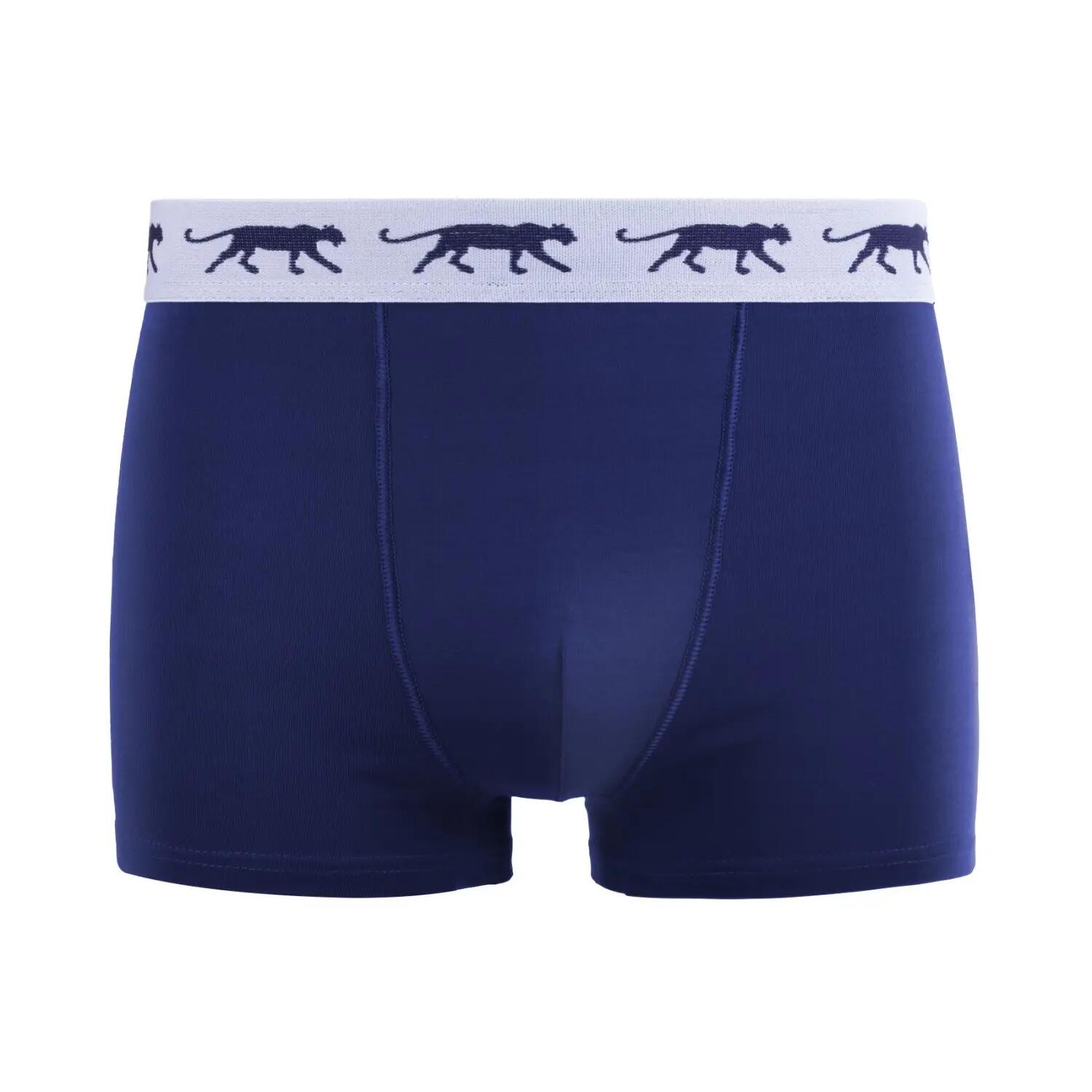 Lot de 5 Boxers homme en coton ceinture colorée Starter 2/5