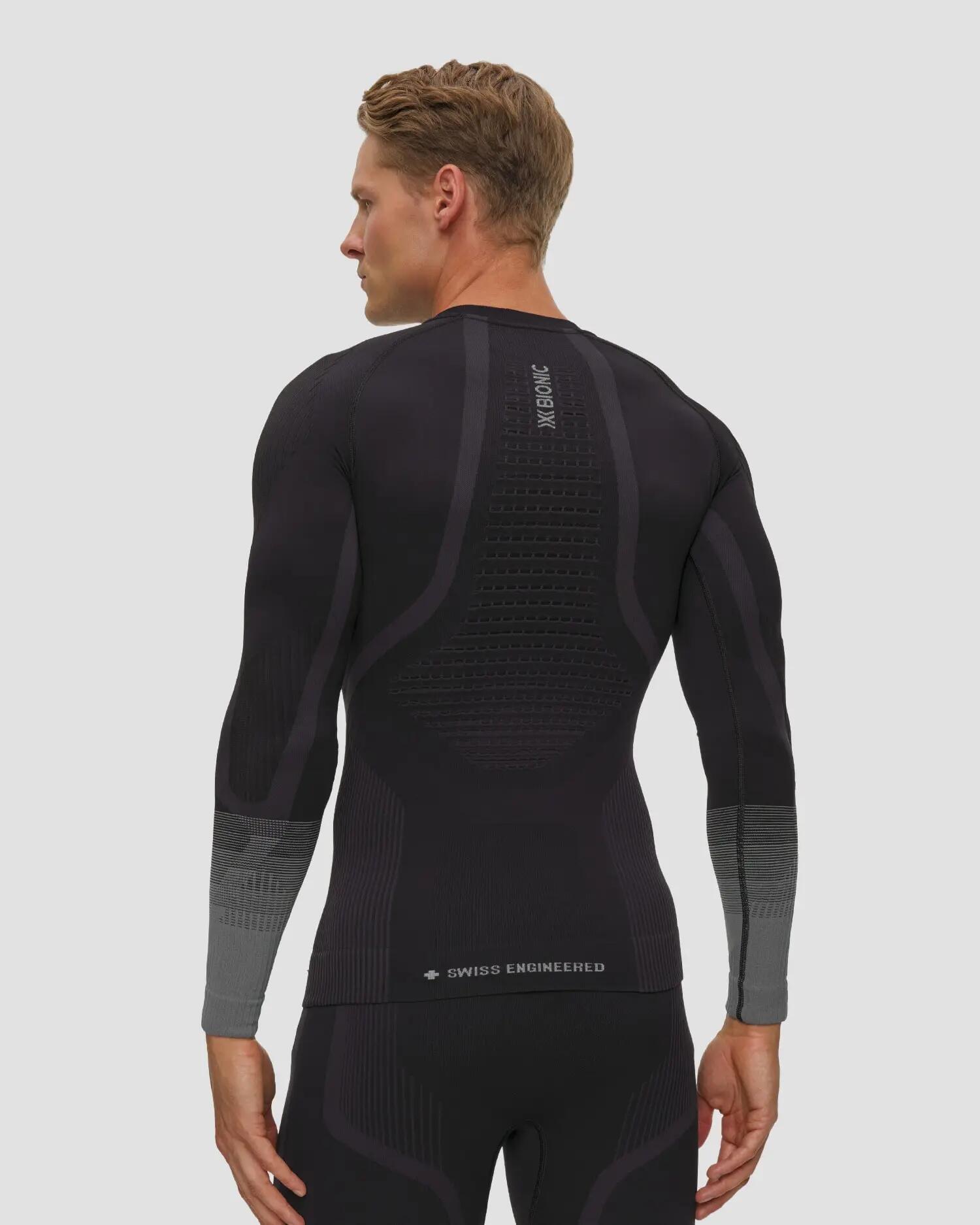 Koszulka męska X-Bionic Invent Graphics Shirt Ls Black/Dark Grey B175 3/6