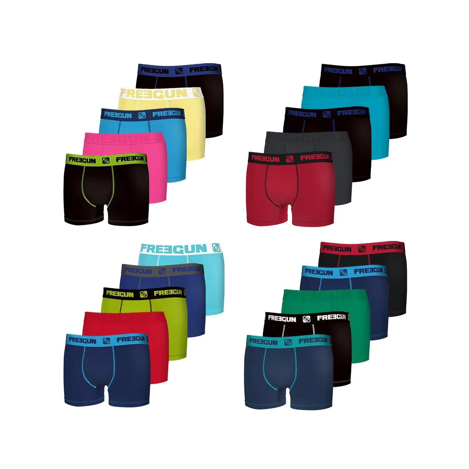 Pack Surprise de 5 Boxers coton garçon 3/4