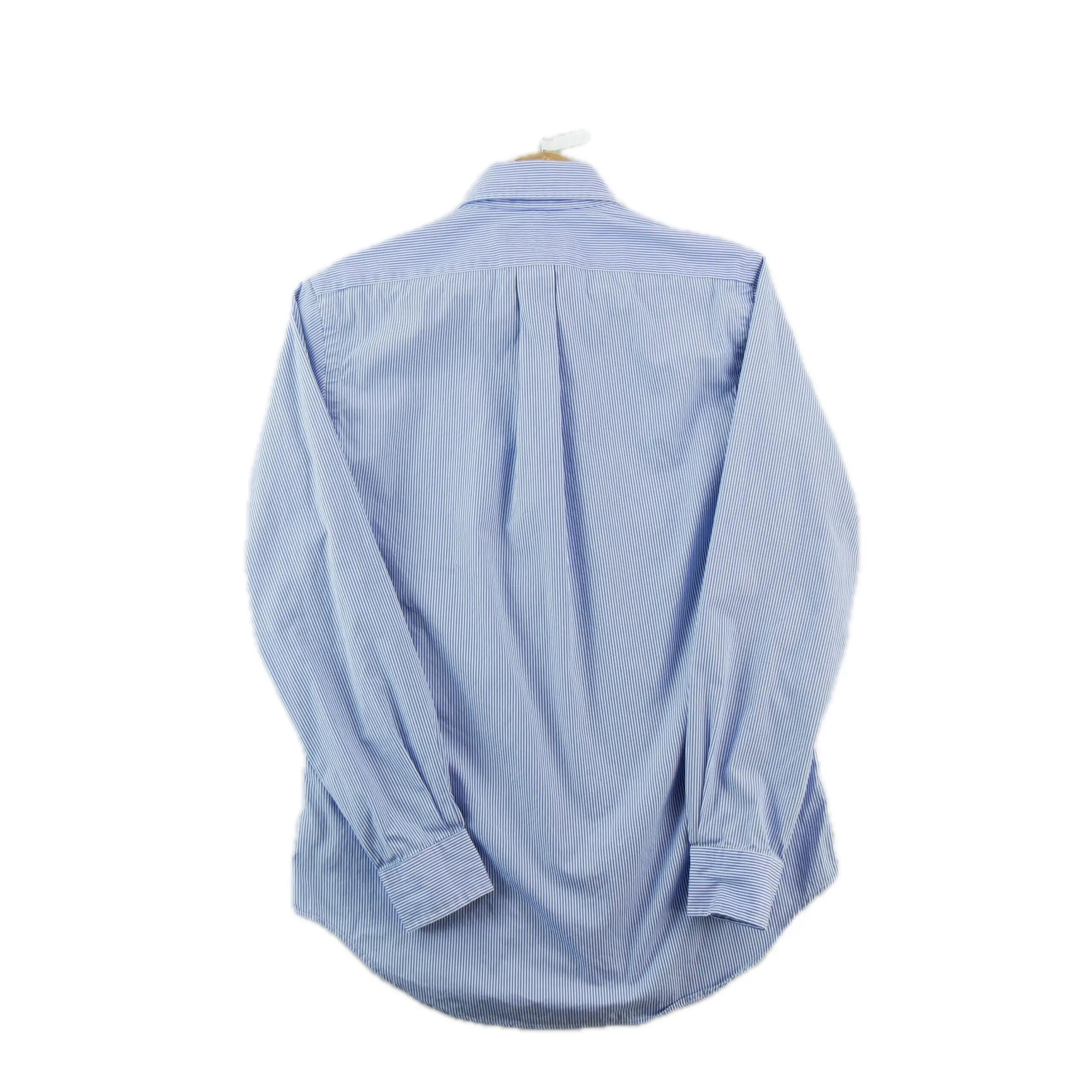 Segunda Vida - Camisa clásica hombre a rayas azul - Excelente 2/7