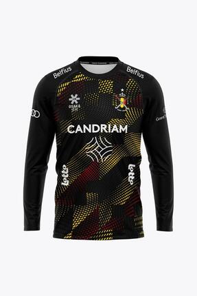T-shirt de gardien - Hockey sur gazon - Homme - Manches longues, col rond - Noir