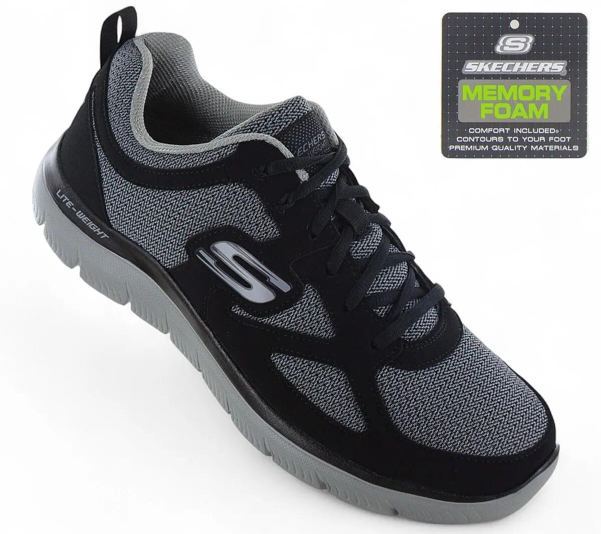 Hombre - Skechers Summits - 894344-Bkgy - Negro 2/6