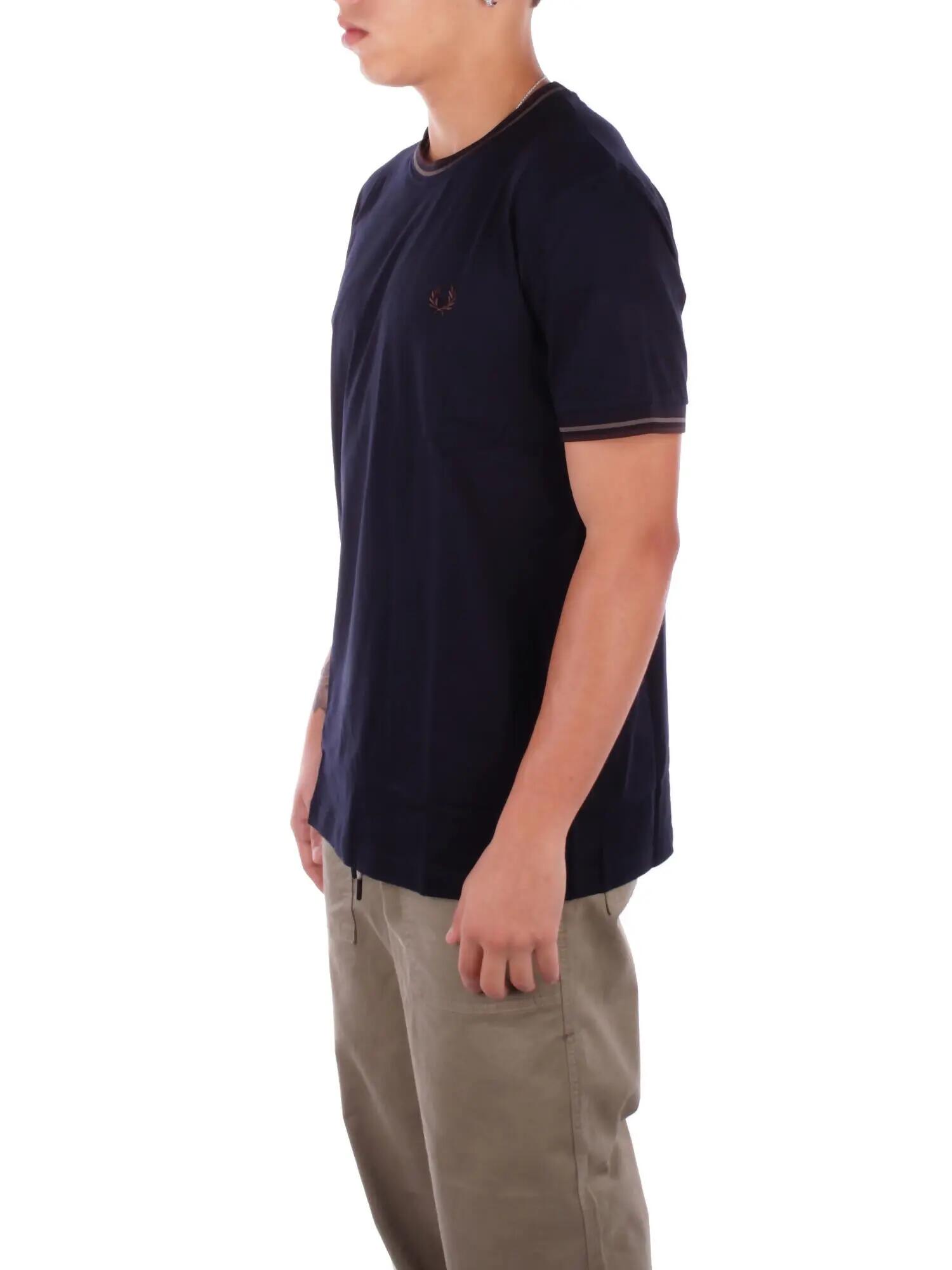 T-shirt Heren Fred Perry Groen 2/5