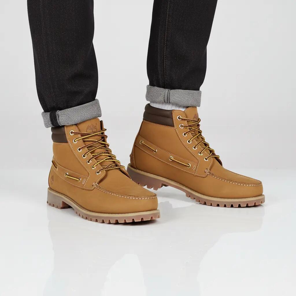 Homme - Timberland Authentic Mid Lace Boot - Tb0a2n4c-754 - Jaune 5/6