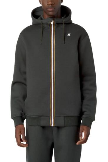 Sweatshirt homme - capuche et zip - rainer spacer - vert
