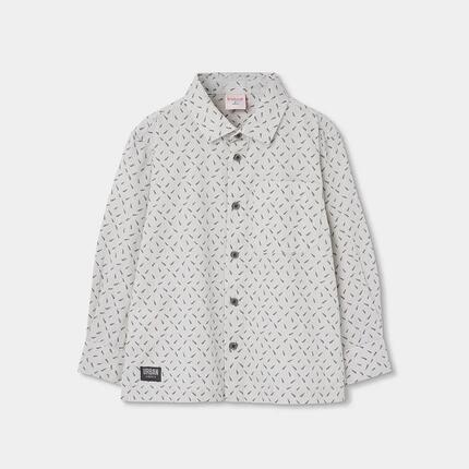 Chemise Oxford garçon imprimée manches longues