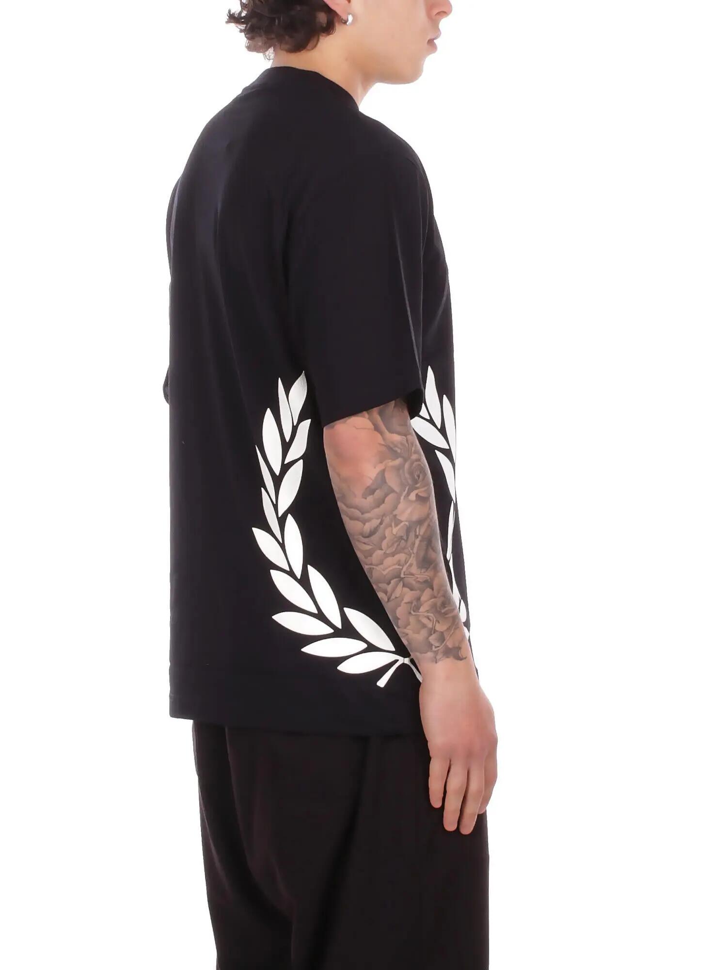 T-shirt Homem Fred Perry Preto 5/5
