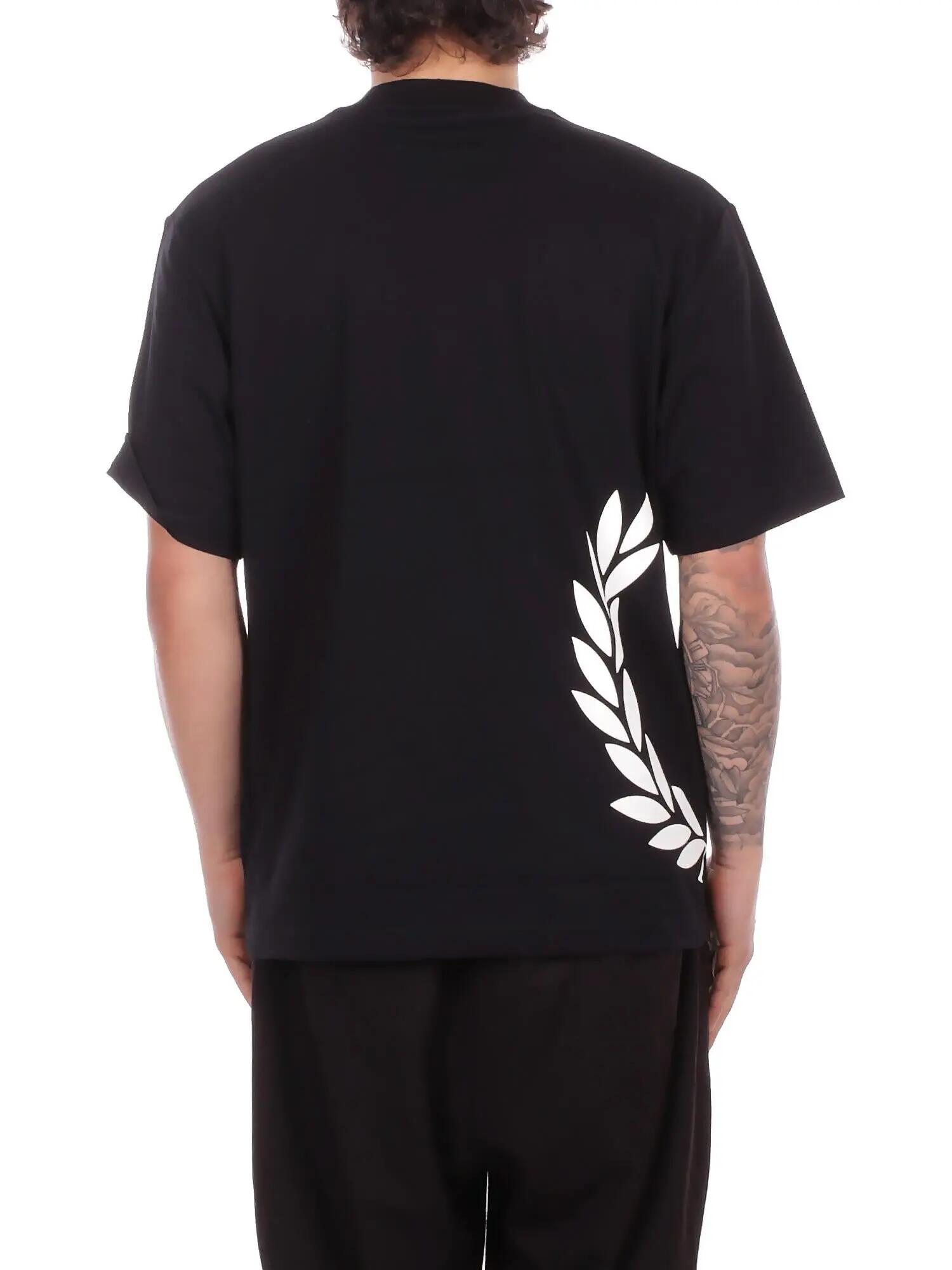 T-shirt Homem Fred Perry Preto 4/5