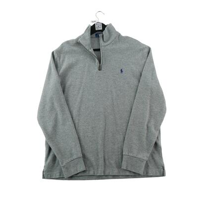 Tweedehands - heren sweatshirt quarter-rits hoge kraag - als nieuw