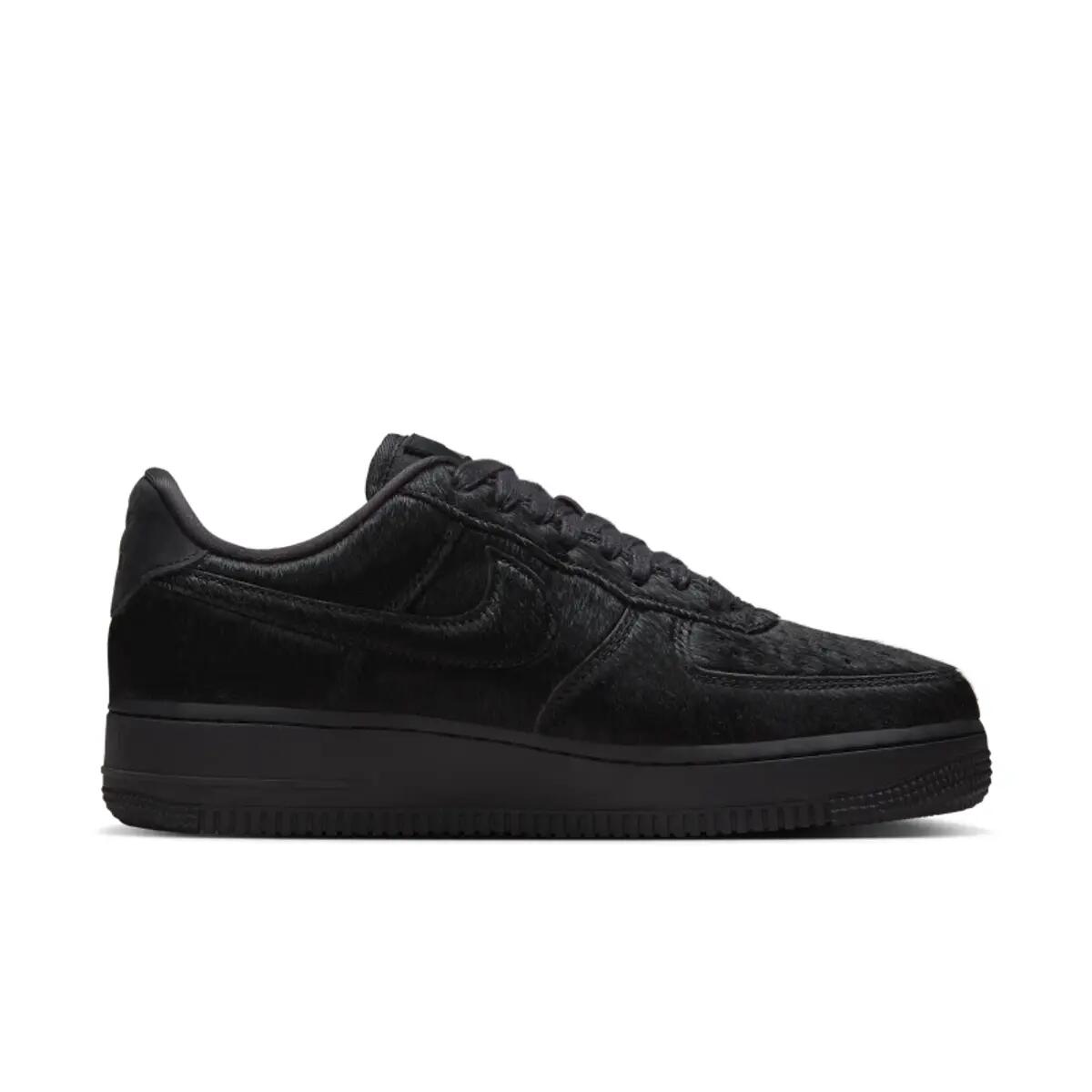 Nike Air Force 1 Low '07 Triple Black Pony Hair (Women's) 3/6