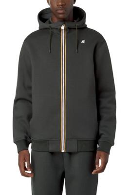 Sweatshirt heren rainer spacer - capuchon, rits - groen