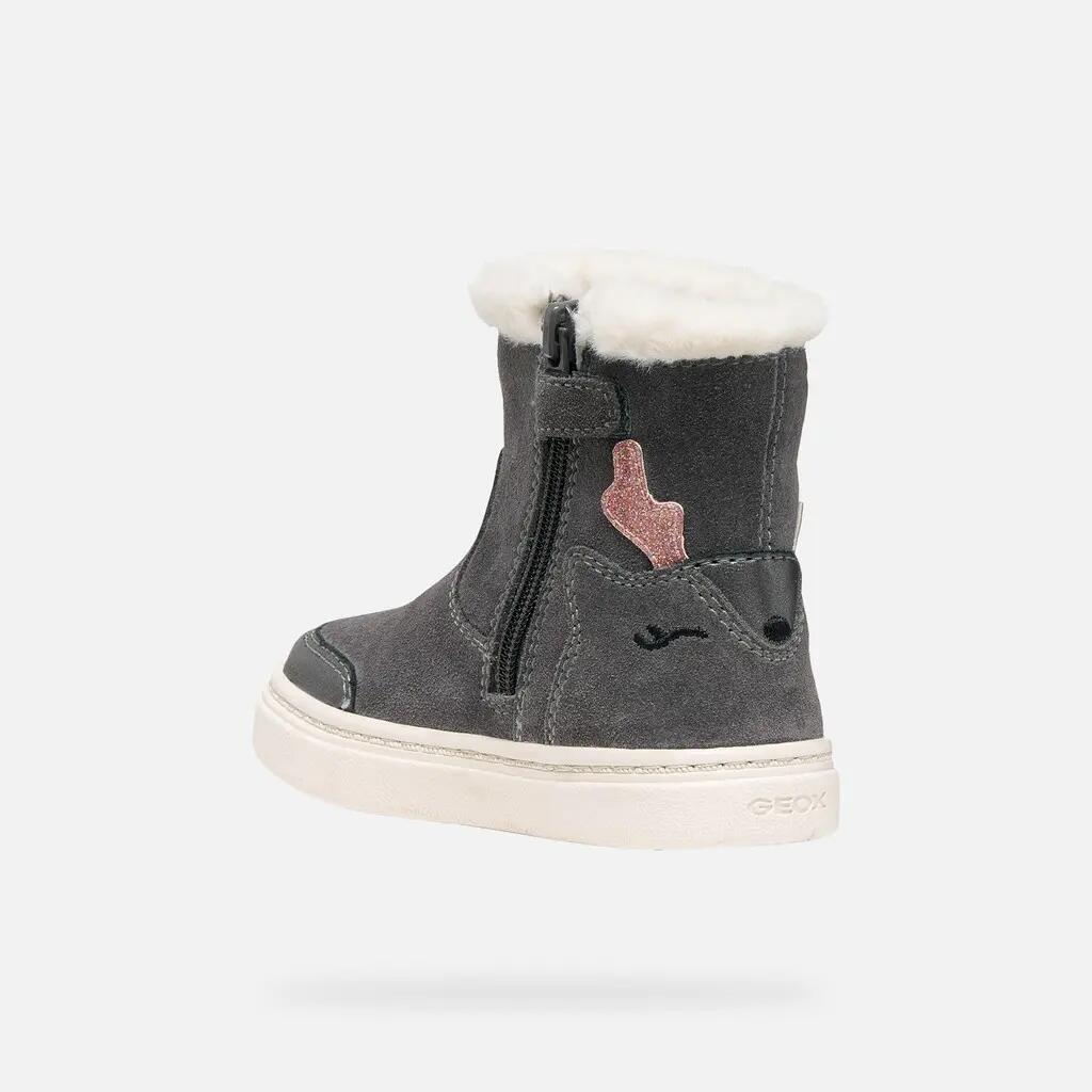 Bottines Bébé Fille B NASHIK GIRL Gris Foncé 4/7