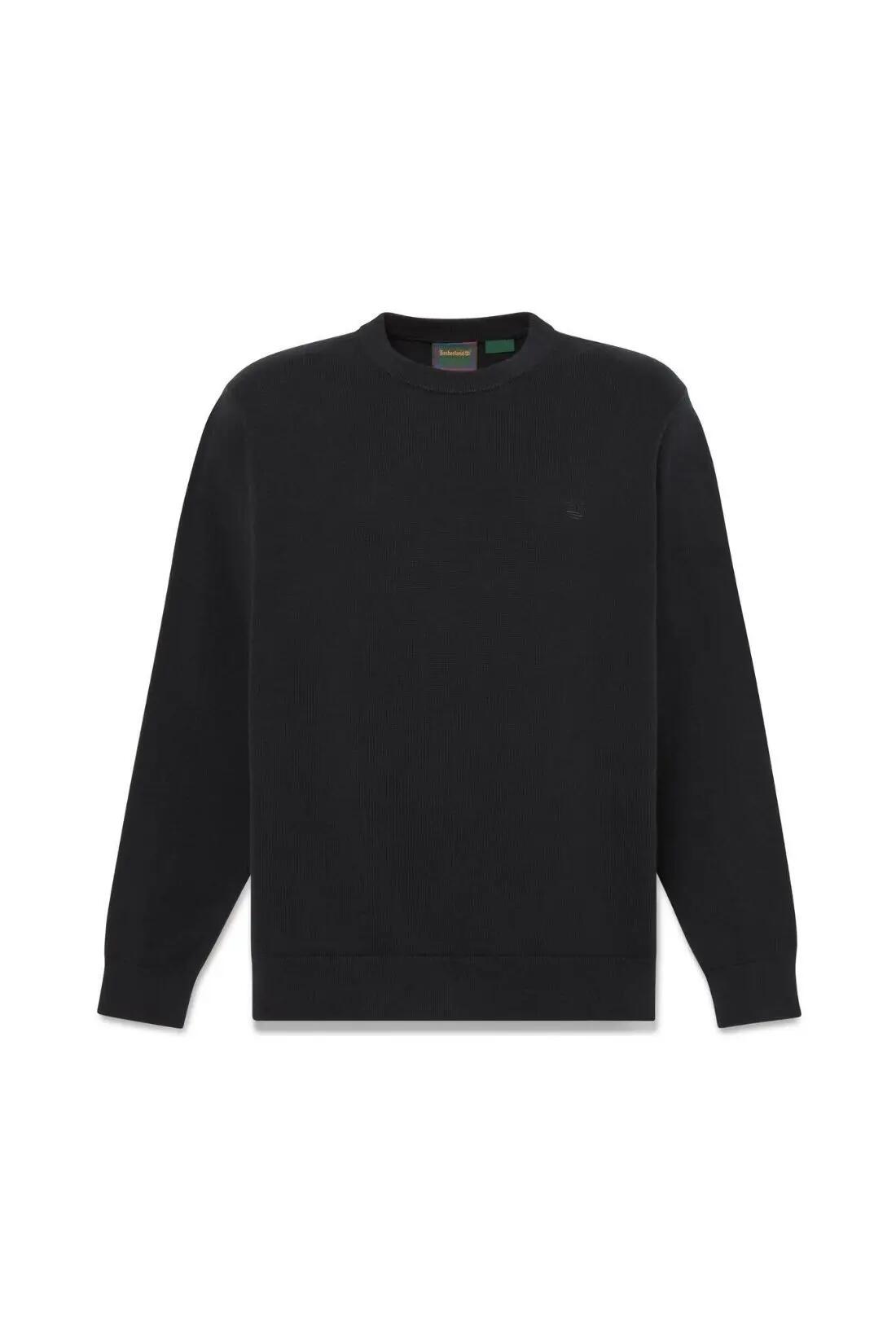 Herren - Freizeit - Pullover - regular fit, reine Baumwolle, gestickt - schwarz 2/3