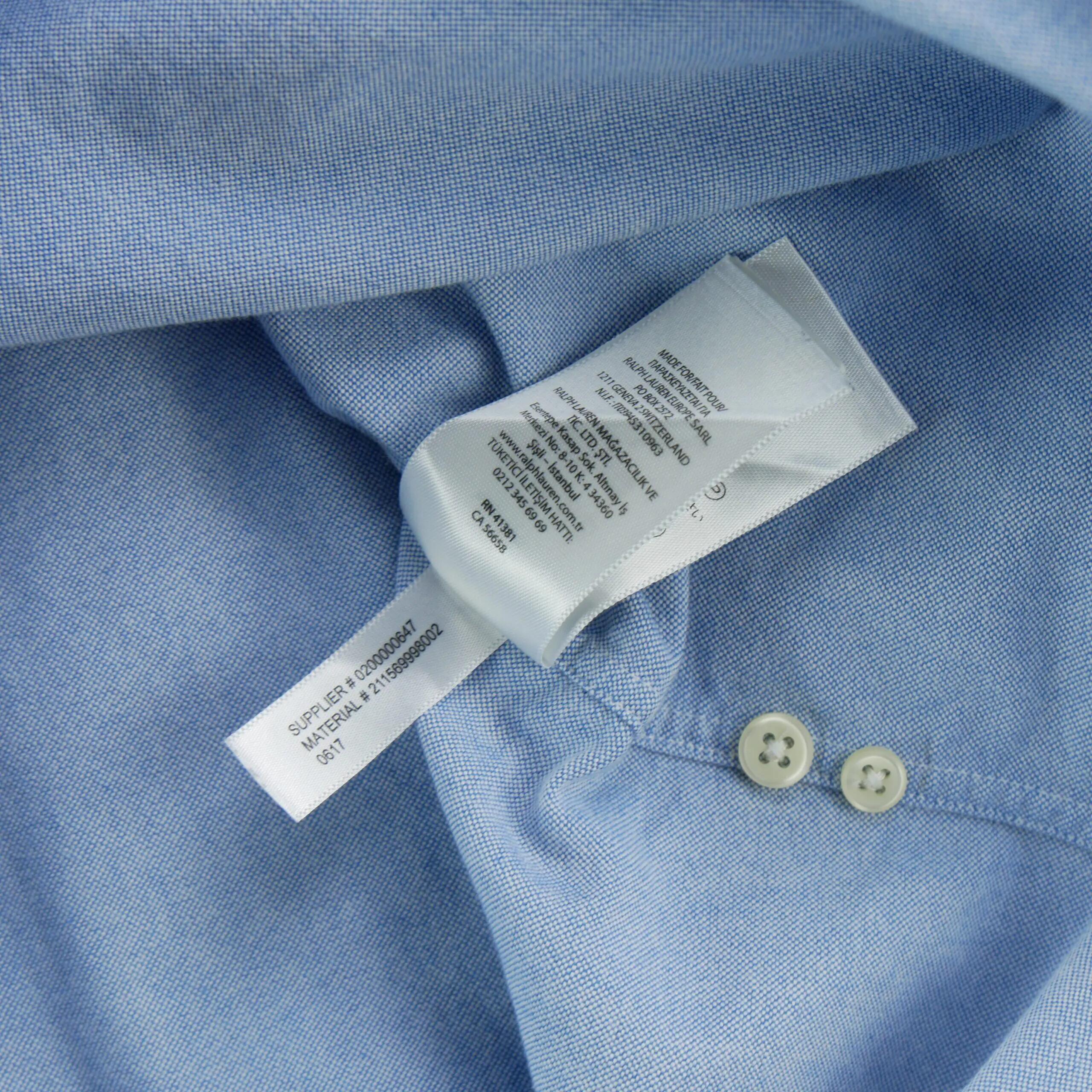 Segunda Vida - Camisas clásicas Hombre liso Azul claro - Excelente 6/7