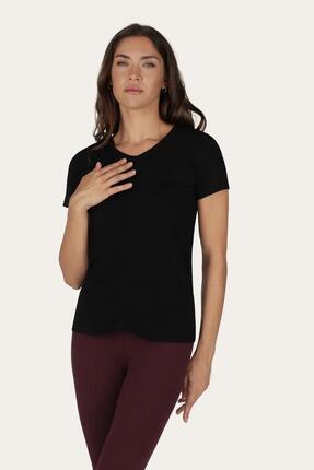 : T-shirt de Yoga & Pilates Lua - Noir Onyx