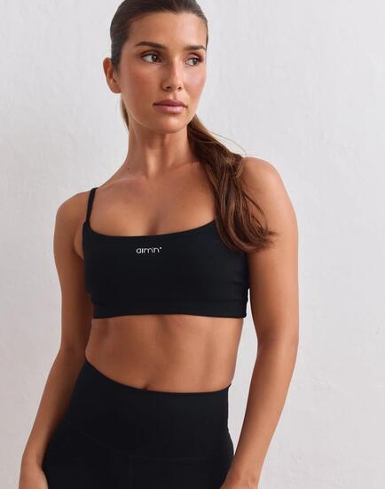 Femme Brassière à Bretelles Maintien Léger Sculptante Noire