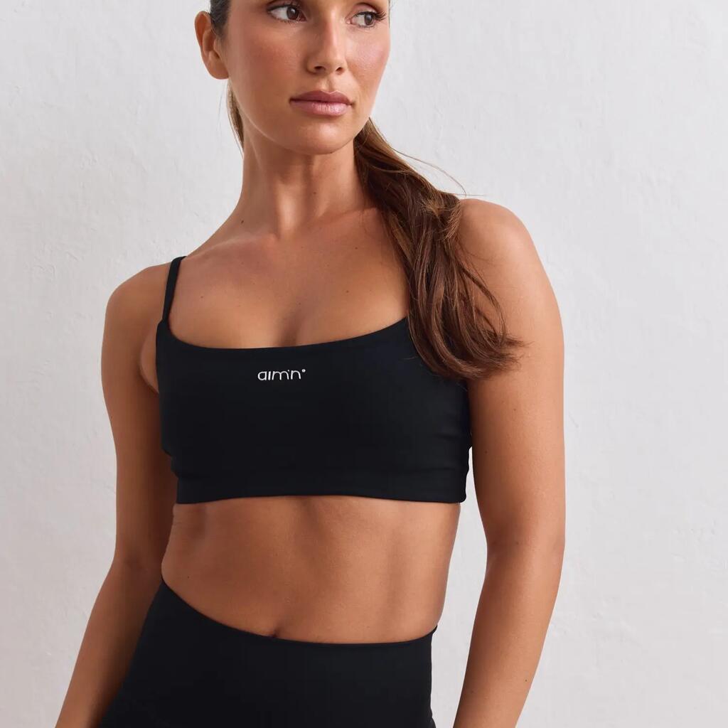 Women’s Strap Bra Light Support Sculpting Black