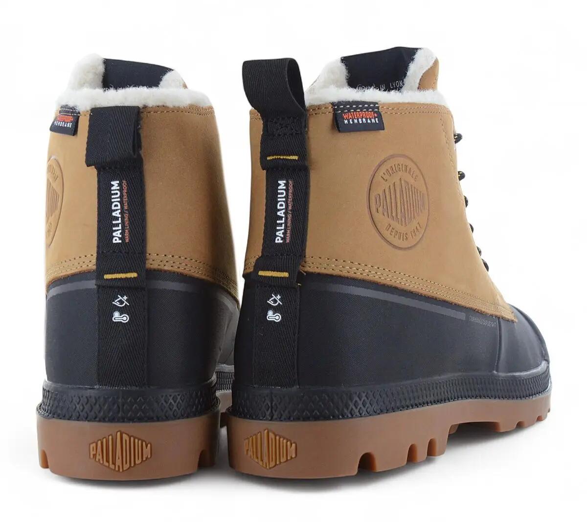 Homme - Palladium Pampa Duck Wl Wp+ - 79547-254-M - Marron 3/6